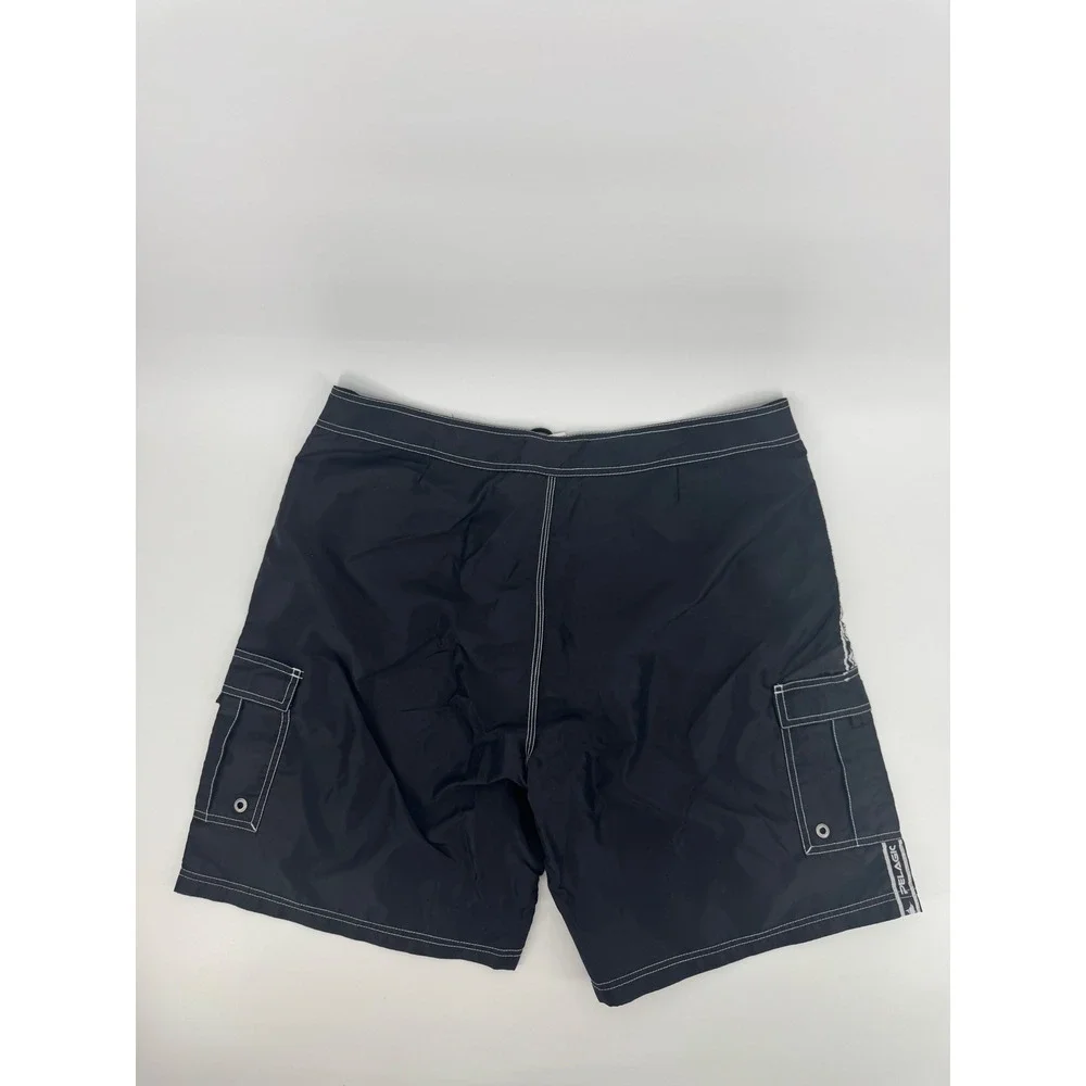 Pelagic Black Fin Shorts Mens 40 Black Board Shorts Fishing Cargo Style 201
